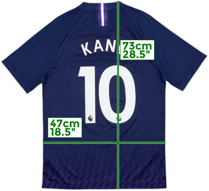 2019-20 Tottenham Away Shirt Kane #10 - 9/10 - (M)