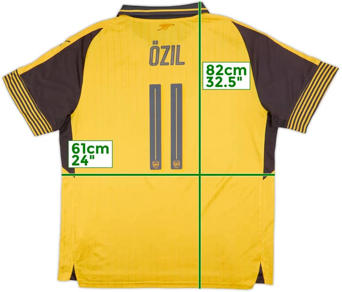 2016-17 Arsenal Away Shirt Ozil #11 - 7/10 - (XXL)