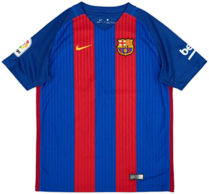 2016-17 Barcelona Home Shirt - 8/10 - (L.Boys)