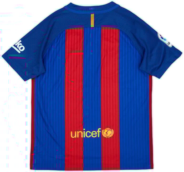 2016-17 Barcelona Home Shirt - 8/10 - (L.Boys)