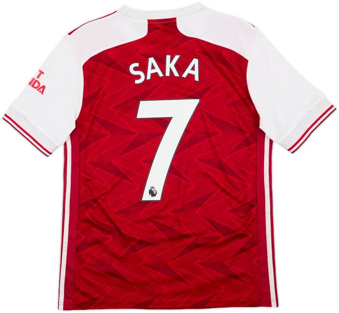 2020-21 Arsenal Home Shirt Saka #7 - 7/10 - (XL.Boys)