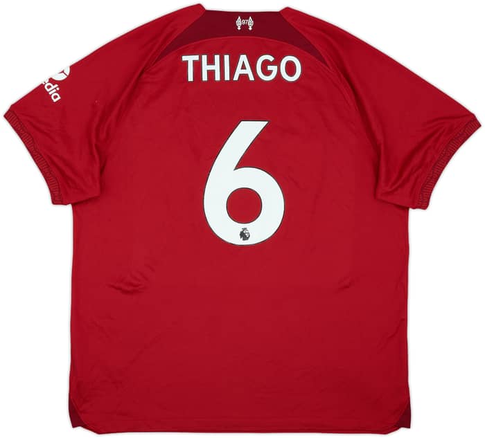 2022-23 Liverpool Home Shirt Thiago #6 - 8/10 - (XL)