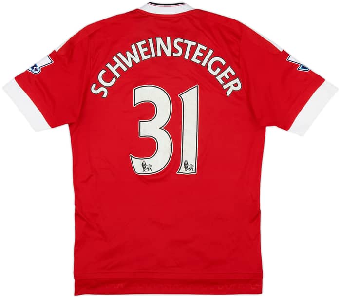 2015-16 Manchester United Home Shirt Schweinsteiger #31 - 6/10 - (S)
