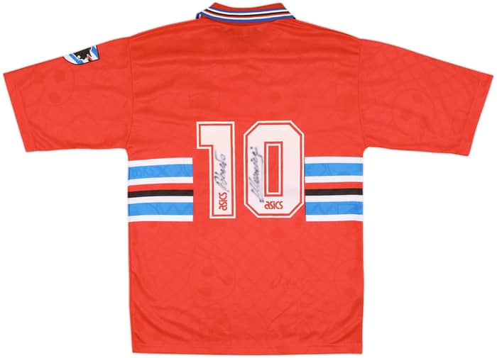 1994-95 Sampdoria Signed Third Shirt #10 (Mancini) - 8/10 - (XL)