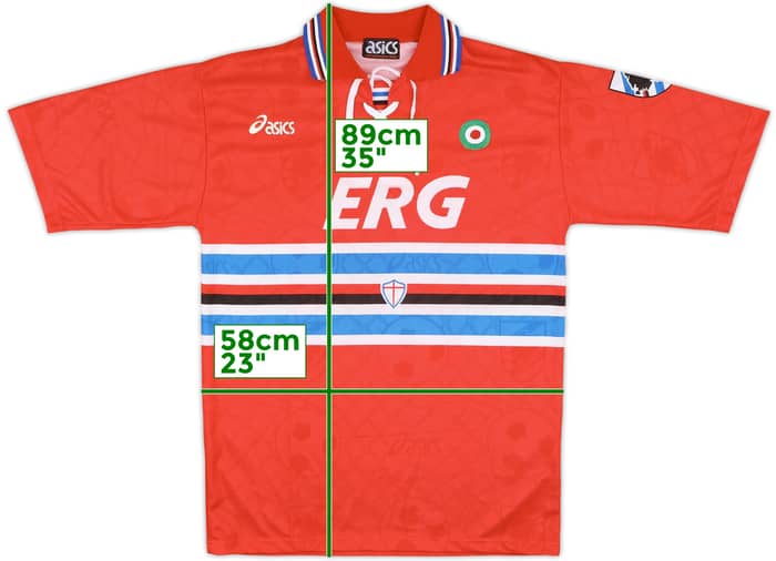 1994-95 Sampdoria Signed Third Shirt #10 (Mancini) - 8/10 - (XL)
