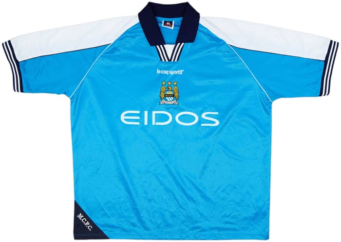 1999-01 Manchester City Home Shirt Kanchelskis #12 - 4/10 - (XXL)