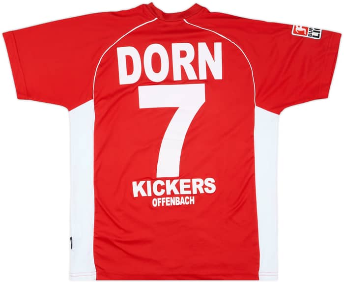 2005-06 Offenbacher Kickers Match Issue Signed Home Shirt Dorn #7
