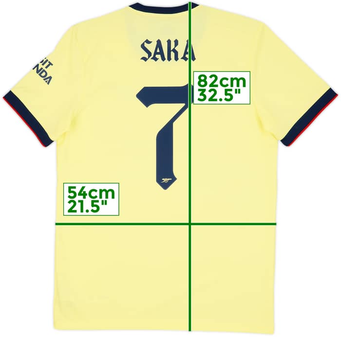 2021-22 Arsenal Away Shirt Saka #7 (L)