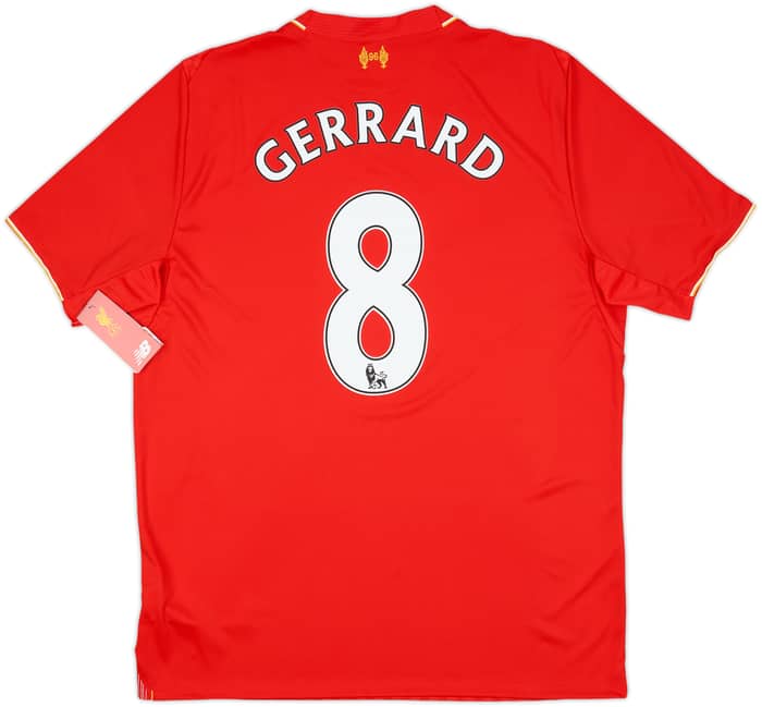 2015-16 Liverpool Home Shirt Gerrard #8 (L)