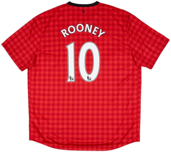 2012-13 Manchester United Home Shirt Rooney #10 (XXL)