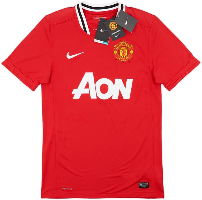 2011-12 Manchester United Home Shirt J.S.Park #13 (S)