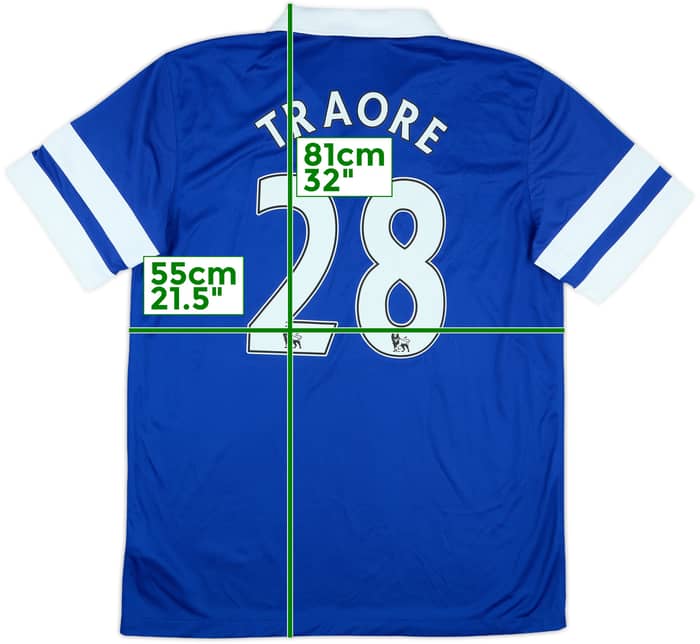 2013-14 Everton Home Shirt Traore #28 (L)