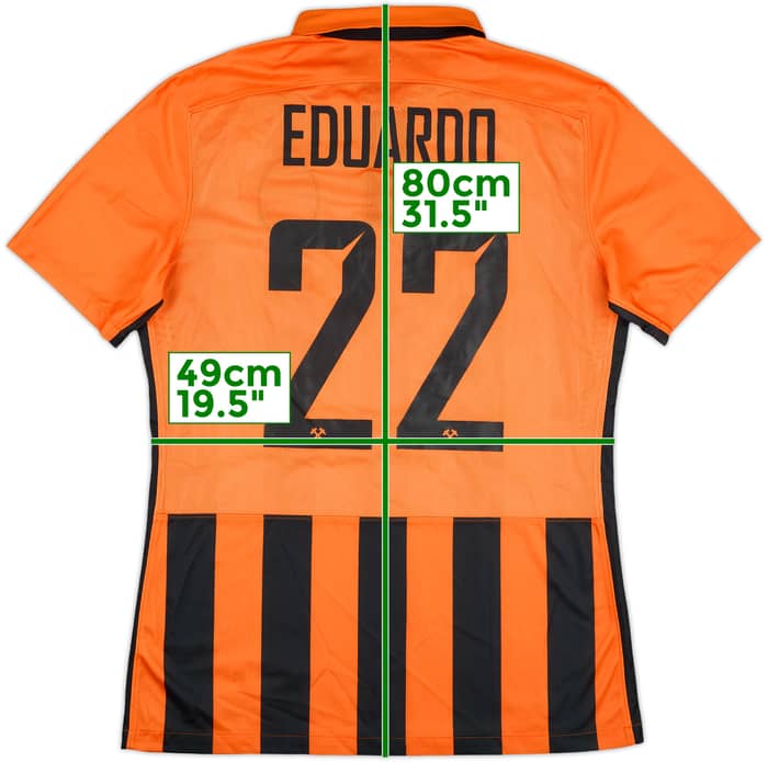 2015-17 Shakhtar Donetsk Player Issue Home Shirt Eduardo #22 (L)