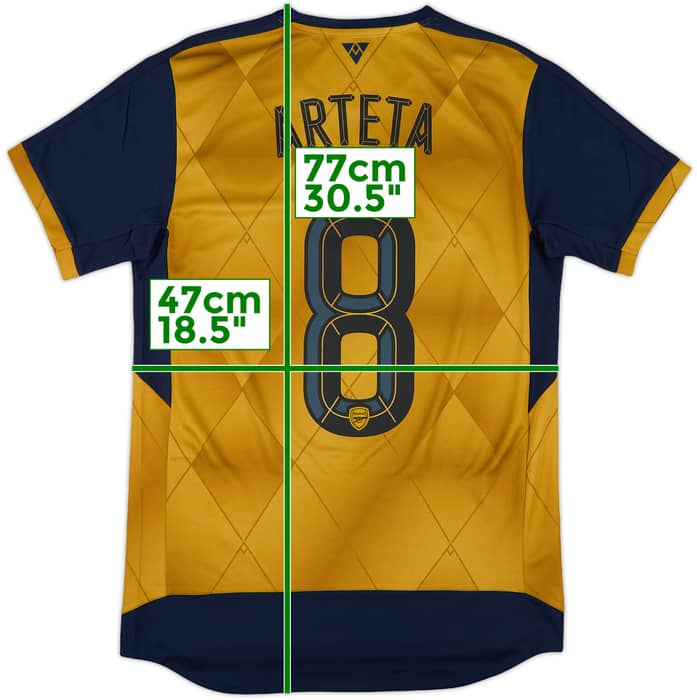 2015-16 Arsenal Away Shirt Arteta #8 (S)