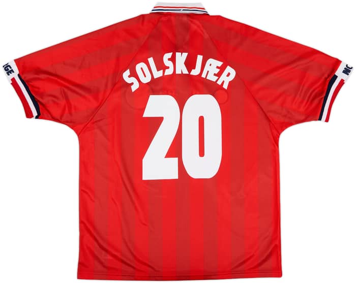 1998-00 Norway Home Shirt Solskjaer #20 (XL)