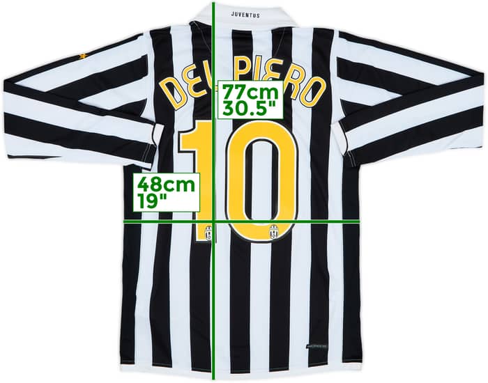 2006-07 Juventus Home L/S Shirt Del Piero #10 (S)