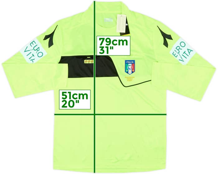 2017-18 Italy Diadora Referee L/S Shirt (M)