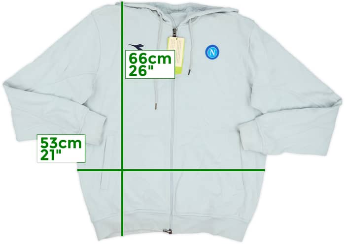 2008-09 Napoli Diadora Hooded Track Jacket (M)
