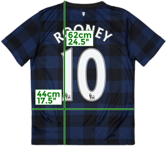 2013-14 Manchester United Away Shirt Rooney #10 - 5/10 - (L.Boys)