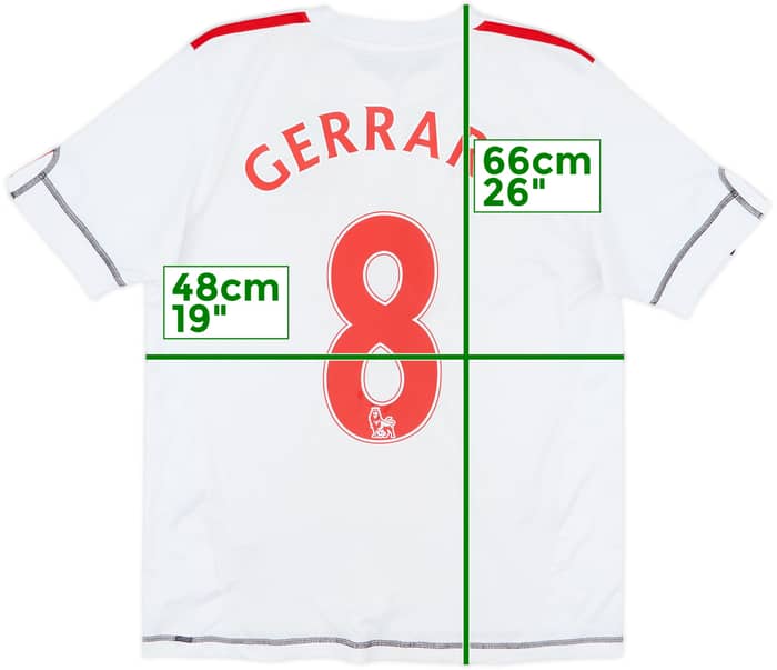 2009-10 Liverpool Third Shirt Gerrard #8 - 6/10 - (XL.Boys)