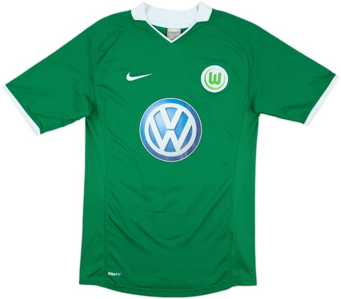 2008-09 Wolfsburg Match Issue Home Shirt #10
