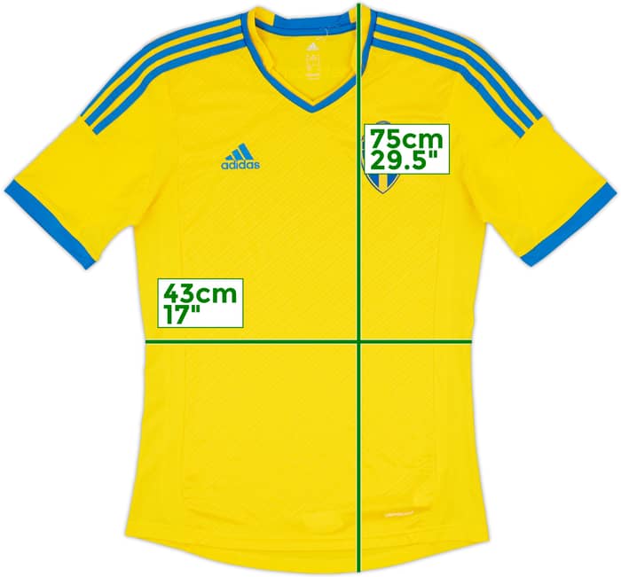 2013 Sweden Home Shirt - 9/10 - (S)