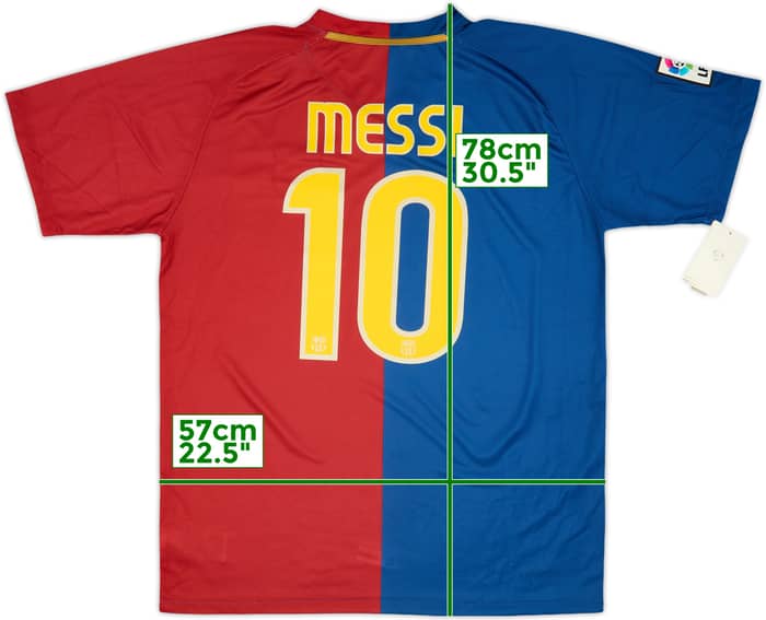 2008-09 Barcelona Home Shirt Messi #10 (XL)