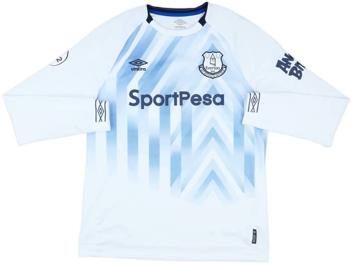 2018-19 Everton Match Issue Third L/S Shirt #8