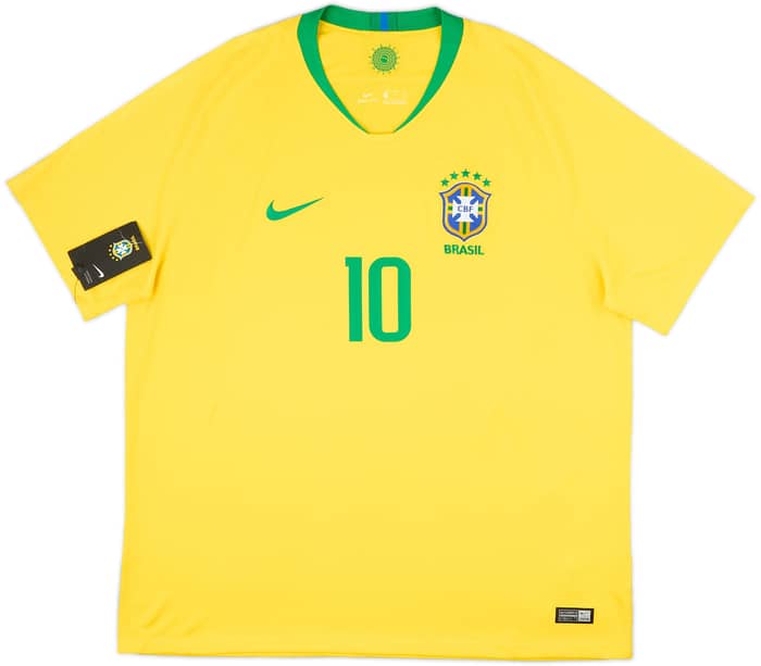 2018-19 Brazil Home Shirt Neymar #10 (XXL)