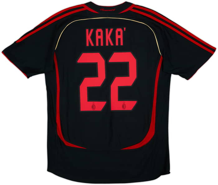 Camiseta de la tercera equipación del AC Milan 2006-07 Kaka #22 - 8/10 - (M)