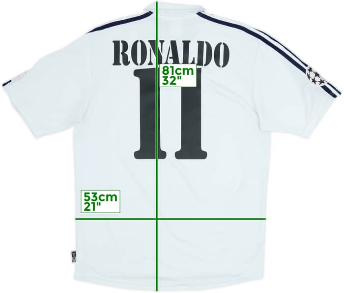 2002-03 Real Madrid Centenary Home Shirt Ronaldo #11 - 5/10 - (M)
