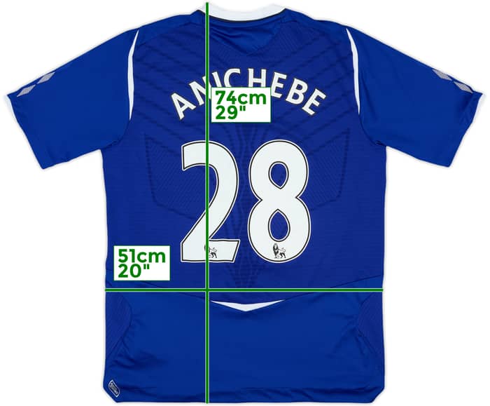 2008-09 Everton Home Shirt Anichebe #28 - 7/10 - (M)