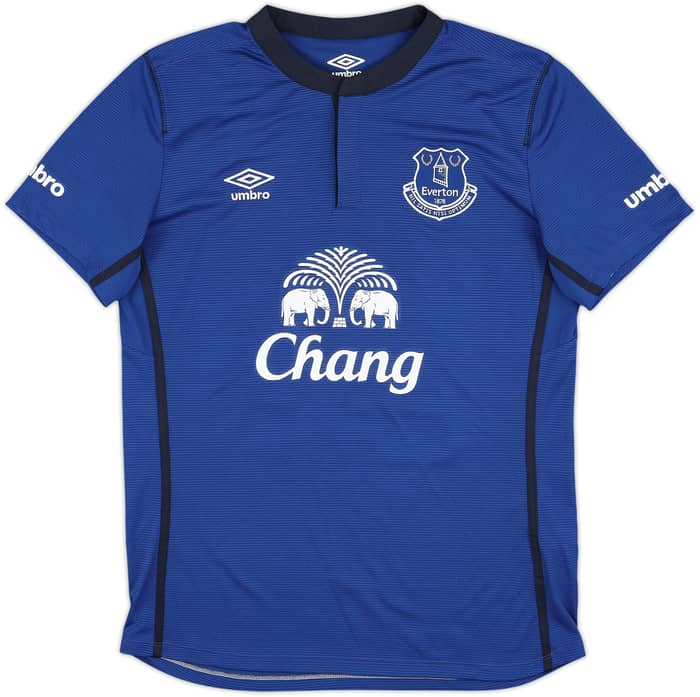2014-15 Everton Signed Home Shirt Osman #21 - 9/10 - (M)