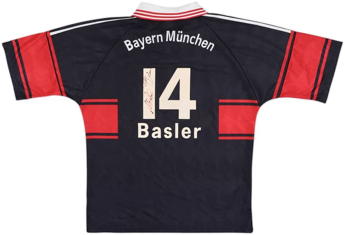 1997-99 Bayern Munich Signed Home Shirt Basler #14 - 8/10 - (L)