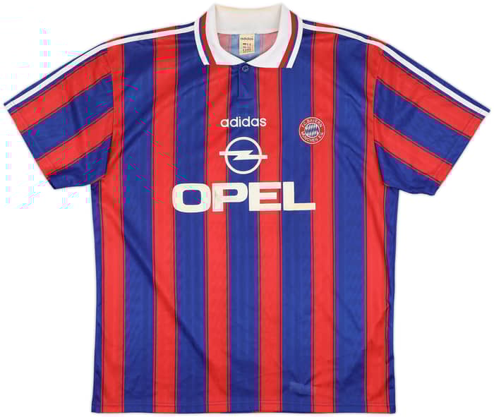 1995-97 Bayern Munich Signed Home Shirt Klinsmann #18 - 7/10 - (XL)