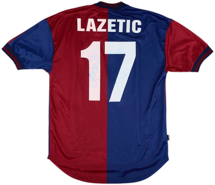 2004-05 Genoa Signed Home Shirt Lazetic #17 - 9/10 - (S)