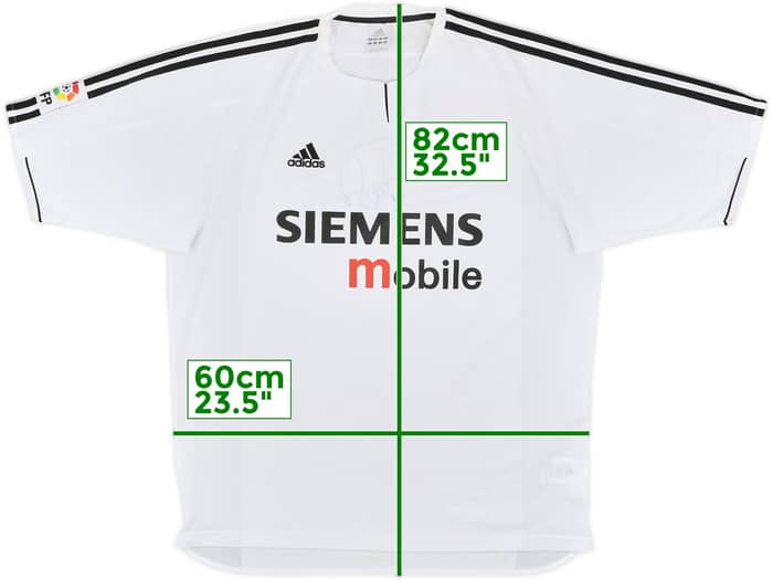 2003-04 Real Madrid Signed Home Shirt #9 - 6/10 - (XL)