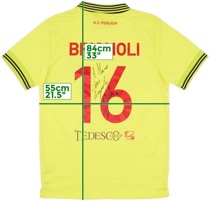 2016-17 Perugia Signed GK S/S Shirt Brignoli #16 - 8/10 - (XL)