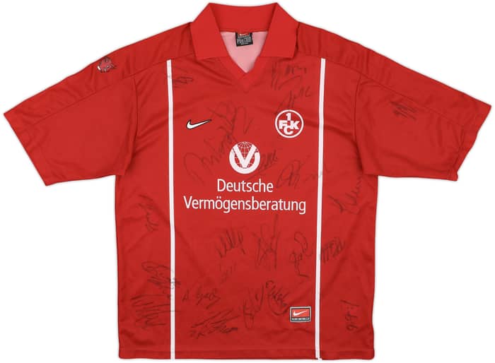 1999-00 Kaiserslautern Basic Signed Home Shirt - 9/10 - (L)