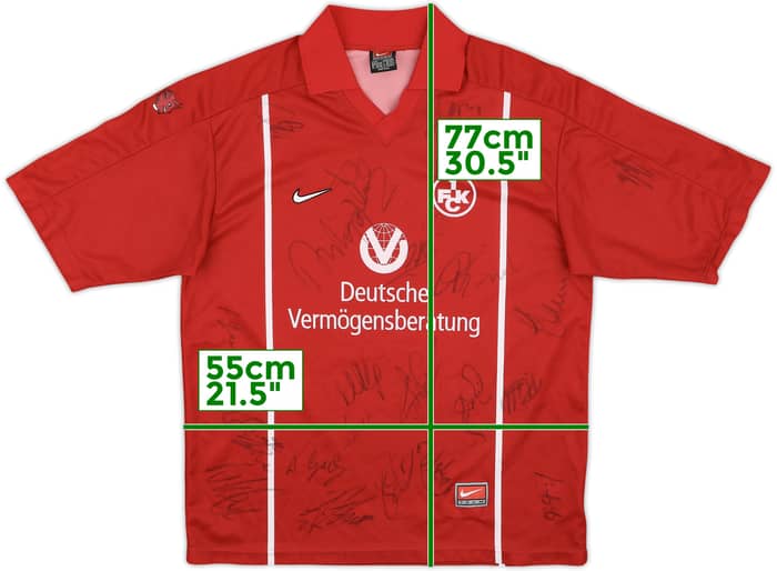 1999-00 Kaiserslautern Basic Signed Home Shirt - 9/10 - (L)