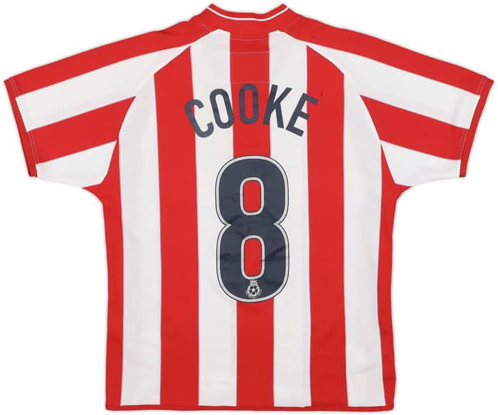 2001-03 Stoke City Signed Home Shirt Cooke #8 - 6/10 - (M.Boys)