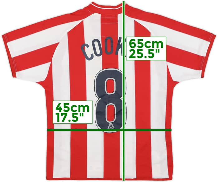 2001-03 Stoke City Signed Home Shirt Cooke #8 - 6/10 - (M.Boys)