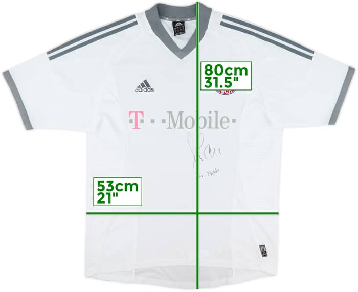 2002-03 Bayern Munich Signed Away Shirt - 9/10 - (M)