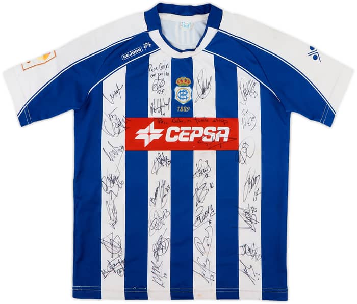2006-07 Recreativo Huelva Signed Home Shirt - 5/10 - (5-6 Years)