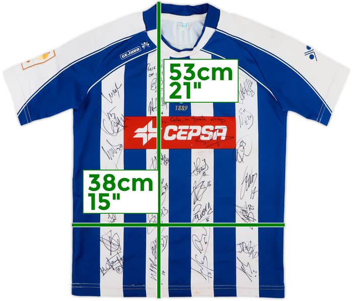 2006-07 Recreativo Huelva Signed Home Shirt - 5/10 - (5-6 Years)