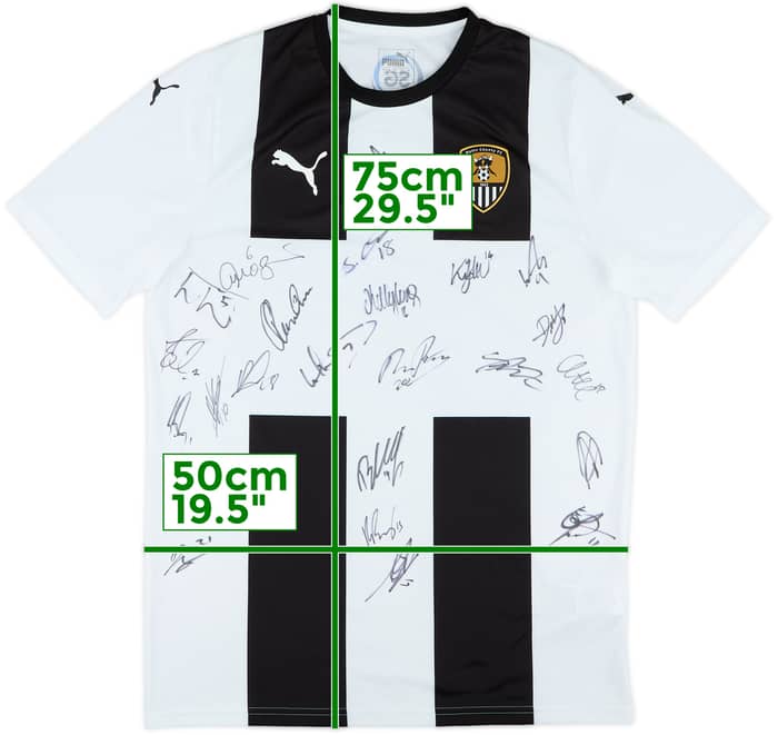 2019-20 Notts County Signed Home Shirt - 9/10 - (M)
