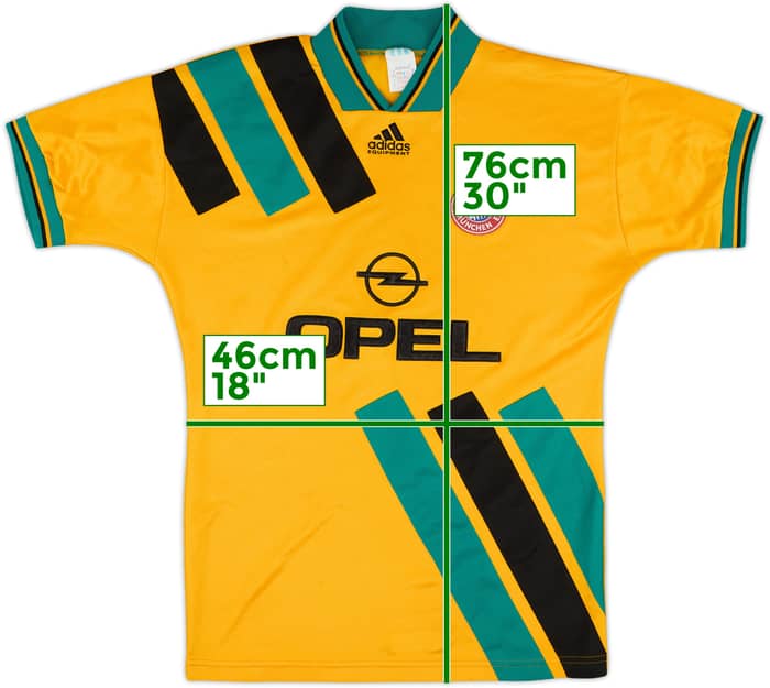 1993-96 Bayern Munich Signed Away Shirt - 8/10 - (S)