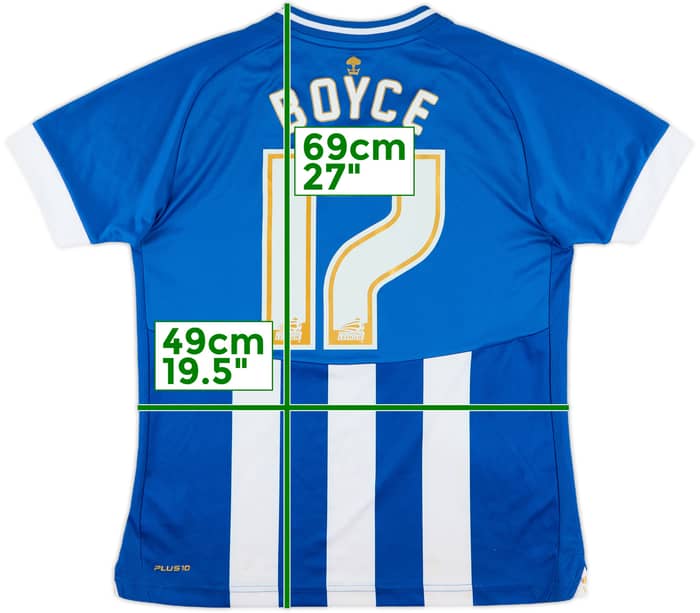2013-14 Wigan Signed Home Shirt Boyce #17 - 7/10 - (Women's XL)