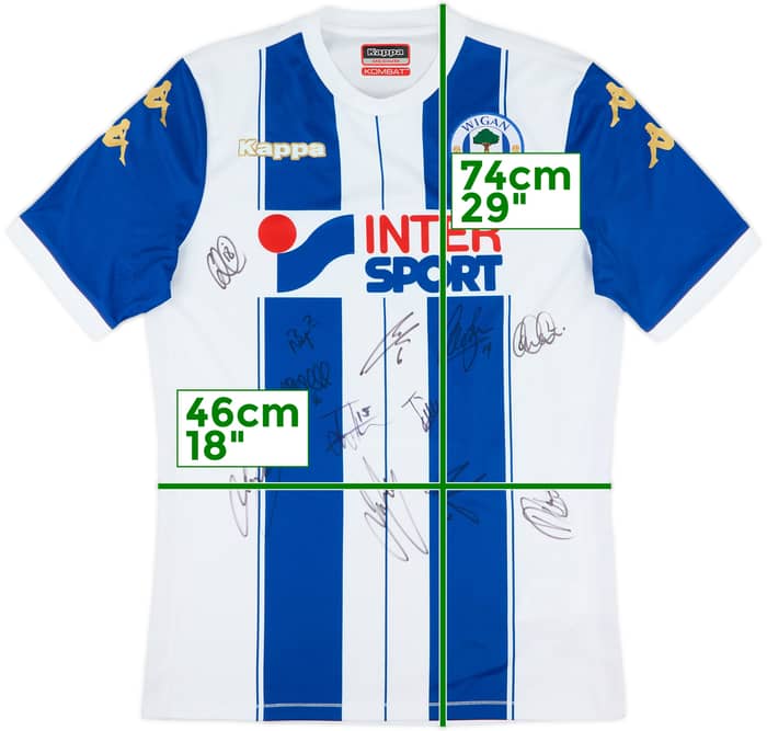 2017-18 Wigan Signed Home Shirt - 6/10 - (M)
