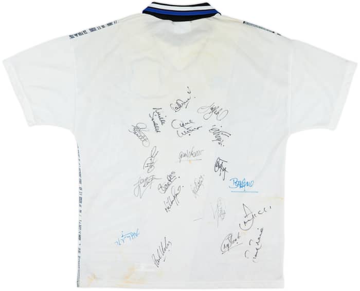 1994-95 Everton Signed Away Shirt - 6/10 - (L)